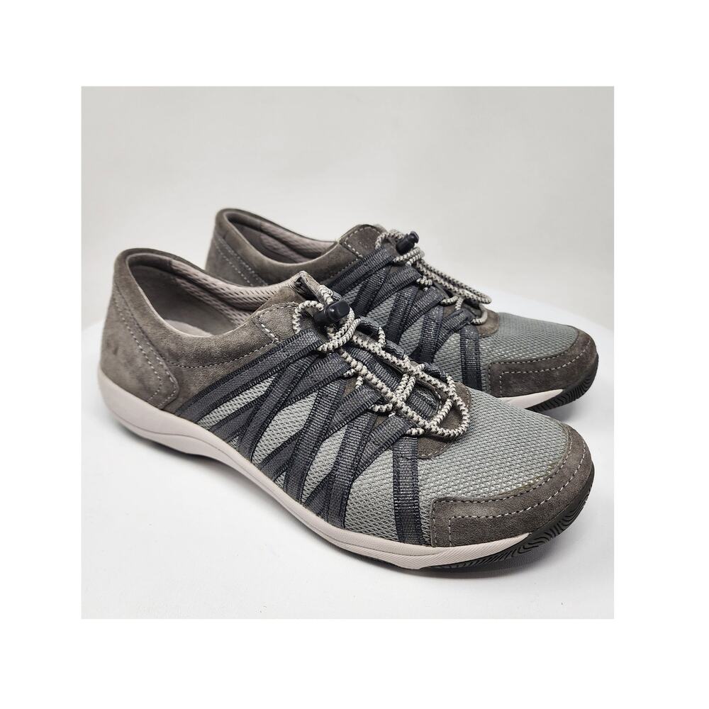 Dansko Honor Slip-on Sneakers Women EU38/7.5-8 Grey Suede Taupe Mesh 4509201010